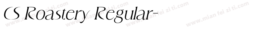 CS Roastery Regular字体转换